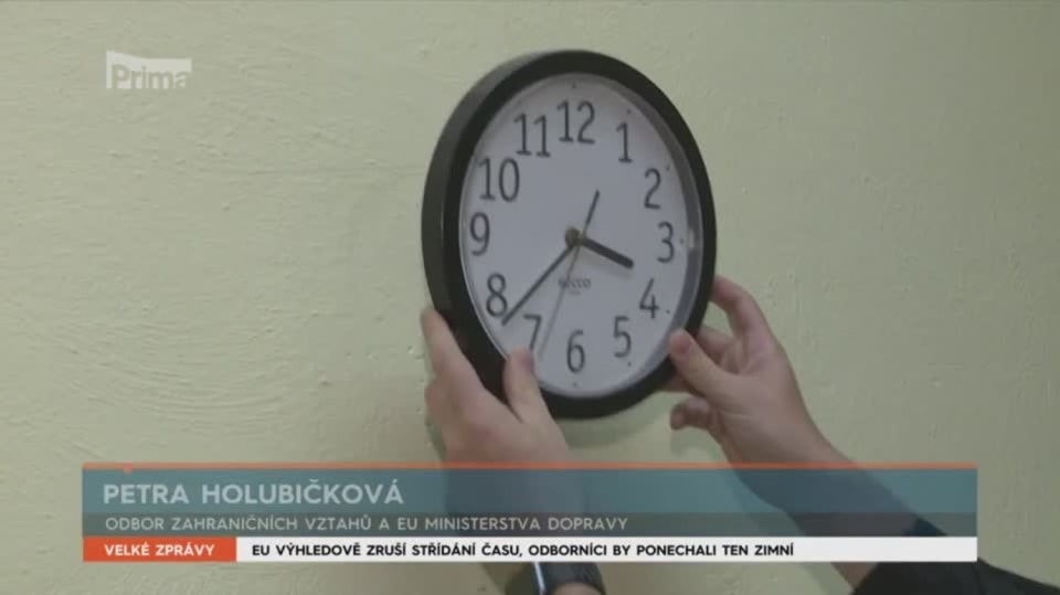 24. 10. 2019 VELKÉ ZPRÁVY: EU VÝHLEDOVĚ ZRUŠÍ STŘÍDÁNÍ ČASU, ODBORNÍCI BY PONECHALI TEN ZIMNÍ